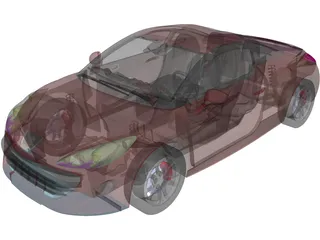 Peugeot 307 RCZ 3D Model preview