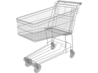 Shopping Trolley 3D Model preview