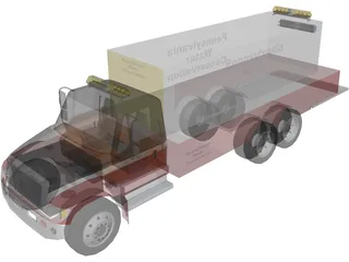 Water Conservation Truck 3D Model preview