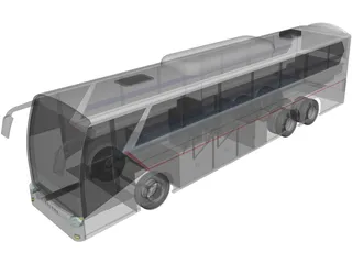 King Long Bus 3D Model preview