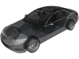 Mercedes-Benz S-Class S350 Bluetec (2014) 3D Model preview