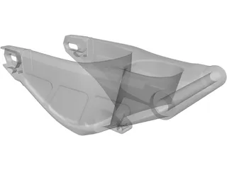 Moto2 Swingarm 3D Model preview