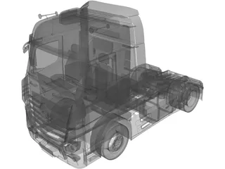 Mercedes-Benz Actros (2012) 3D Model preview