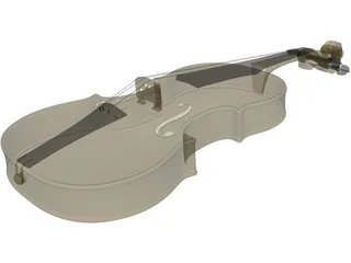 Violin 3D Model preview