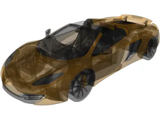 McLaren MP4-12C Spider (2013) 3D Model preview