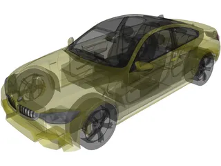 BMW M4 Coupe (2015) 3D Model preview