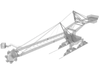 Reclaimer Stacker 3D Model preview