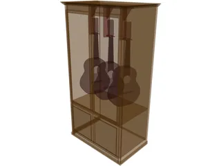 Guitar Cabinet 3D Model preview