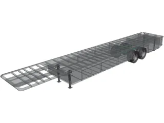 Truck Semitrailer 3D Model preview