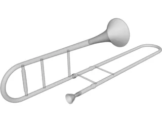 Trombone 3D Model preview