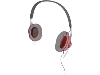Panasonic Headphones RP-HTX7E 3D Model preview