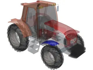 New Holland Tractor 3D Model preview
