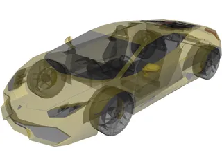 Lamborghini Huracan LP610-4 (2015) 3D Model preview