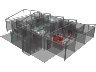 Slaughter House for Chickens 3D Model preview