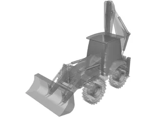 Excavator 3D Model preview