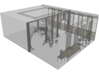 Restaurant 3D Model preview