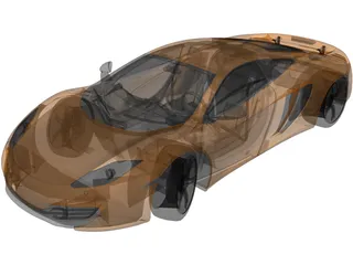 McLaren MP4-12C (2012) 3D Model preview