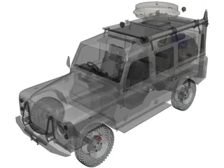 Land Rover Custom 3D Model preview