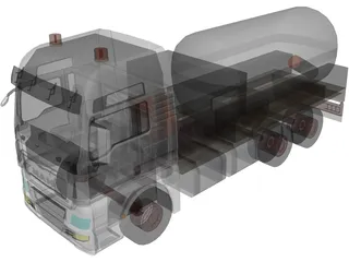 Man TGX 6X2 Bleding (2013) 3D Model preview