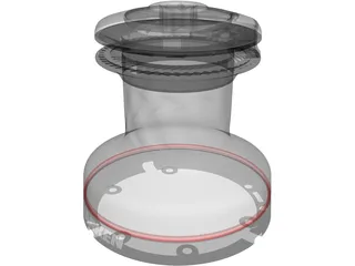 Winch Harken 20STA 3D Model preview