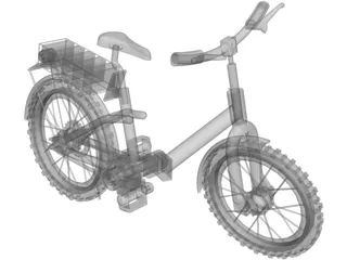 Bicycle Folding 3D Model preview