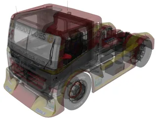 Mercedes-Benz ABF Racing Team 3D Model preview