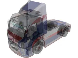 Formula Truck 2013 PaceCar 3D Model preview