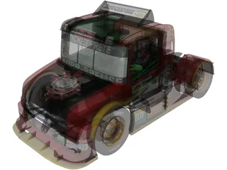 Scania G470 Ticket Car Corinthians Motorsport 3D Model preview