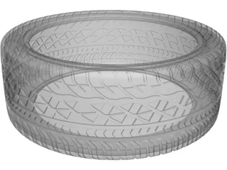 Goodyear Eagle GT 18x8.5 3D Model preview