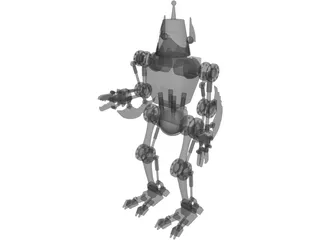 Grass Cutting Robot 3D Model preview