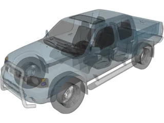 Nissan Frontier Crew Cab 3D Model preview