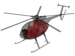 MD-500E 3D Model preview