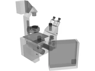 Leica Fluorescence Microscope 3D Model preview