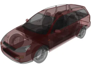 Ford Focus Wagon (1998) 3D Model preview