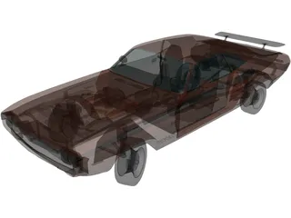 Dodge Challenger RT (1971) 3D Model preview