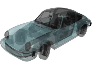 Porsche 911 Targa 930 (1974) 3D Model preview