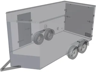 Light Trailer 3D Model preview