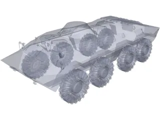 BTR-70 3D Model preview