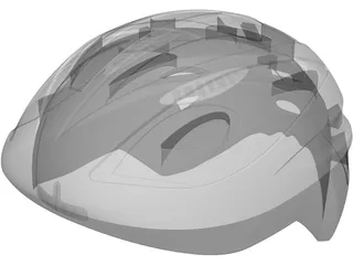 Bike Helmet 3D Model preview