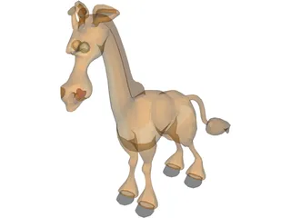 Giraffe 3D Model preview