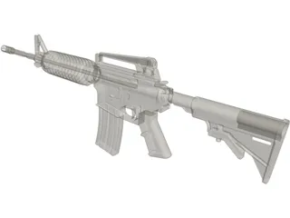 M16 Rifle 3D Model preview