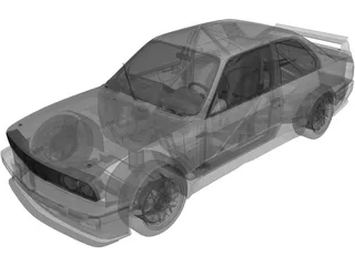 BMW M3 Sport Evo (1990) 3D Model preview