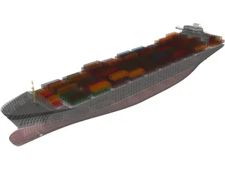 Container Ship 3D Model preview