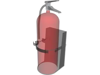 Fire Extinguisher 20lb 3D Model preview
