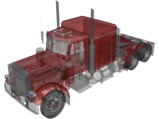 Peterbilt 353 Western Live 3D Model preview