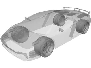 Lamborghini Gallardo Concept 3D Model preview