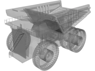 Caterpillar 797B Mining Haul Truck 3D Model preview