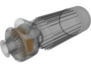 Tesla Motor 3D Model preview