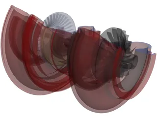 Turbocharger 3D Model preview