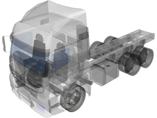 Mercedes-Benz Axor 6X4 Cab 3D Model preview